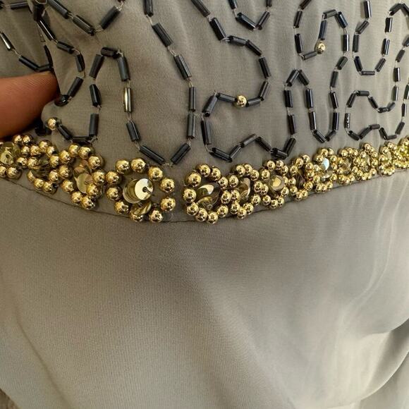 Virgos Lounge Embellished Midi Party‎ Prom Wedding Occasion Dress US Size 14 - Picture 8 of 10